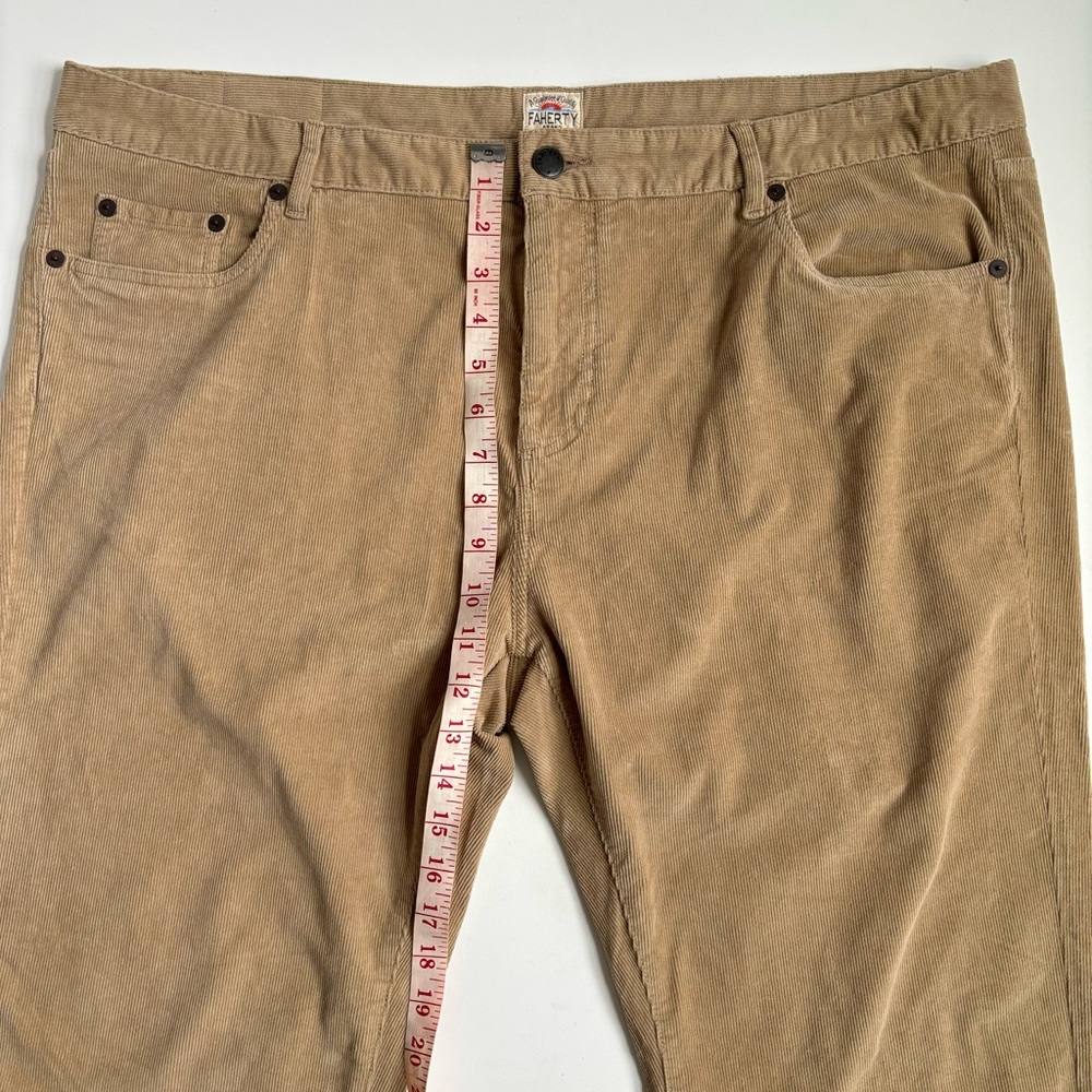 Faherty Stretch Terry Corduroy 5-Pocket Pant In Barley Tan Size 40 - Picture 12 of 17